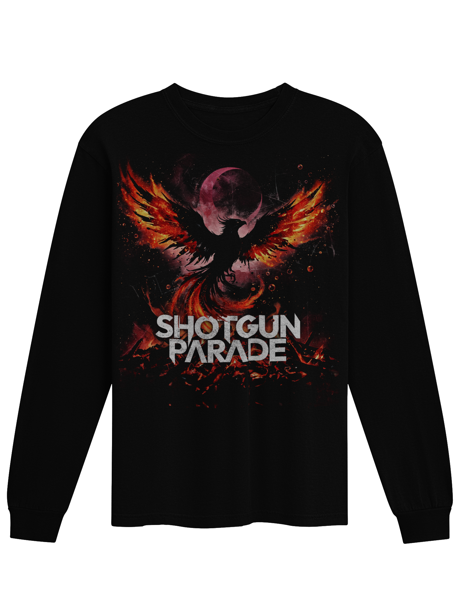 Crescent moon firebird Long Sleeve T
