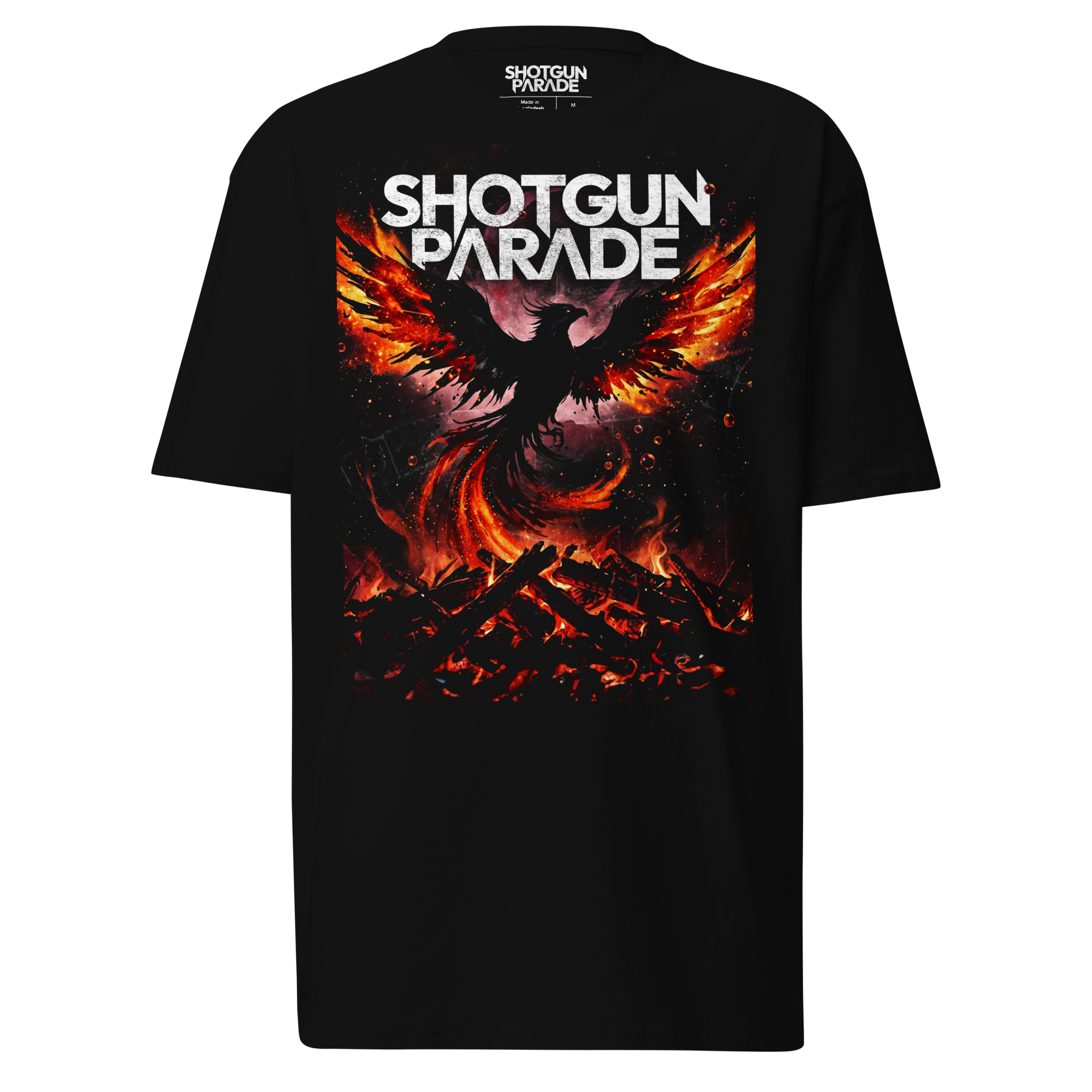 Phoenix rising front 100% cotton